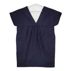 R&D.M.Co-オールドマンズテーラー リネン半袖 ロングワンピース　ネイビー レディース,R&D.M.Co-/OLDMANS TAILOR,ワンピース | WOODY HOUSE LBR
