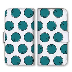 OPPO A3 5G 케이스 수첩형 옵포 A3 5G 스마트폰 케이스 휴대 케이스 볼링 볼링 스포츠 마이볼 재미있는 흥미로운 도트 무늬 물방울 무늬 화이트 컬러 01