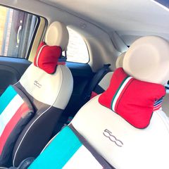 No.350   イタリアカラー　ネックパッド（レッド）２点セットハンドメイド
