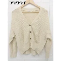 ◇ NATURAL BEAUTY BASIC ナチュラルビューティーベーシック 長袖 カーディガン サイズM アイボリー レディース 【中古】 【1105240002469】