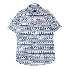 サイズ：L CALLAWAY SELECT キャロウェイ セレクト  半袖ポロシャツ 総柄 ホワイト系 [240101433763] ゴルフウェア メンズ ストスト