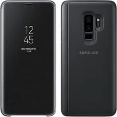 【人気商品】Galaxy S9 Plus ギャラクシー ケース S９ プラス スマホ カバー 手帳型 CLEAR 純正 STANDING COVER BLACK ブラック 黒