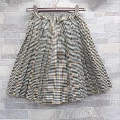 美品 B:MING by BEAMS キッズチェックプリーツスカート 00126のサムネイル