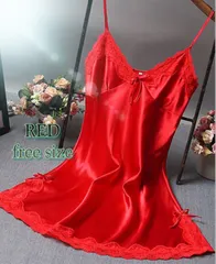 ベビードール　セクシーランジェリー　キャミソール　ワンピース　ネグリジェ　ルームウェア　ナイトウェア　コスプレ　RED 送料無料　衣類で発送　中身がわからない梱包