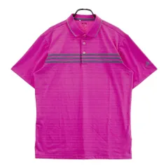 サイズ：L ADIDAS GOLF アディダスゴルフ Z85588 半袖ポロシャツ 総柄 パープル系 [240101494245] ゴルフウェア メンズ ストスト