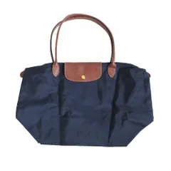 ロンシャン LONGCHAMP バッグ ハンドバッグ トートバッグ Mサイズ LE PLIAGE ル プリアージュ ネイビー メンズ レディース 【中古】