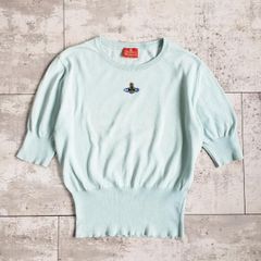 Vivienne Westwood半袖ニット Sオーブ刺繍 GOLD LABEL - メルカリ
