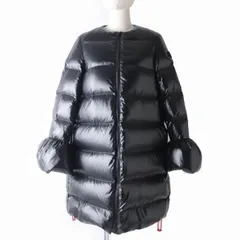 未使用品☆正規品 VALENTINO ヴァレンティノ DUVET COUTURE 20AW ロゴワッペン付き ノーカラー ダウンコート ブラック 36 レディース 伊製 J01-st30320-495のサムネイル