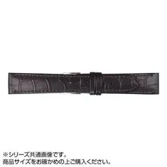 MIMOSA(ミモザ) 時計バンド P型押ワニ 22mm ブラック (美錠:銀) CP-A22のサムネイル