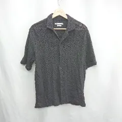 ◇ ⊂ ZARA サマーニット 半袖 シャツ サイズM ブラック レディース E  【1502180003844】