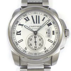 カルティエ Cartier 腕時計 カリブル W7100015 デイト ホワイト文字盤 SS 自動巻き 【箱・保付き】 【中古】のサムネイル