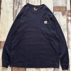 Carhartt ロンT ネイビー M