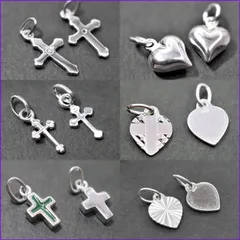 アクセサリーパーツ　シルバー925チャーム　全6種　Cカン付き　1個