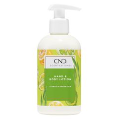 CND センセーション ハンド&ボディローション シトラス&グリーンティー 245ml さっぱりとしたすこやかな香り