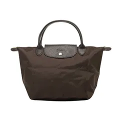 新品 ロンシャン LONGCHAMP トートバッグ ル・プリアージュ グリーン トップハンドルバッグ Sサイズ モカ