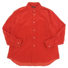 ◆美品◆ コムデギャルソン COMME des GARCONS ベロア オーバーシルエット シャツ レッド メンズ ヴィンテージ PB-050210 AD1989 [Y03004]のサムネイル
