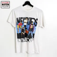 90s USA製 vintage ニューキッズオンザブロック New Kids On The Block SCREEN STARS バンドＴシャツ メンズ 表記Mサイズ