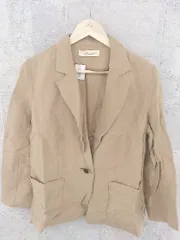 ◇ snidel スナイデル リネン混 薄手 長袖 テーラード ジャケット 1 ブラウン * 1002800184613 【中古】 【1002800184613】