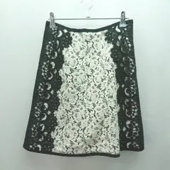 ◇ nanette lepore レース シック ウエストファスナー ミニ タイト スカート サイズ4 ブラック レディース E 1307040079324のサムネイル