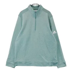 サイズ：サイズ表記無 ADIDAS GOLF アディダスゴルフ FT6210 ハーフジップ 長袖 スウェットトレーナー  グリーン系 [240101505941] ゴルフウェア メンズ ストスト