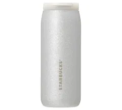 スターバックス STARBUCKS カンシェイプステンレスボトルシルバーグリッター355ml タンブラー コーヒー スタバ クリスマス 2024 シルバー 水筒 プレゼント ギフト キラキラ 
