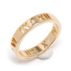 ティファニー アトラス ピアスド ダイヤモンドリング 約8.5号 750PG