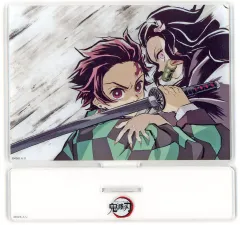 【中古】アクリルスタンド・アクリルパネル 竈門炭治郎＆竈門禰豆子(第9話前半) アクリルスタンド 「アニメ 鬼滅の刃 歴代全幕間画 WEBSHOPくじ 竈門炭治郎 立志編」 C-015賞