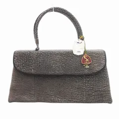 【美品】MODE KAORU - 日本製 オーストリッチ ハンドバッグ ブラック モードカオル MODE KAORU オーストリッチ ハンドバッグ モード