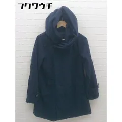 ◇ w closet ダブルクローゼット 長袖 コート サイズF ネイビー系 レディース 【中古】 【1002802549656】