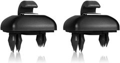 2個 車のサンバイザーフック インテリア サンバイザーフッククリップ ForアウディA1 A3 A4 A5 Q3 Q5 S3 S4 S5 TT Allroad 8U0857562A 内装ハンガーフッククリップブラケット サンバイザークリップブラケットの交換 サ