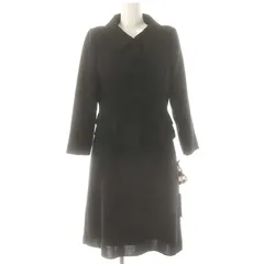 フォクシー FOXEY セレモニースーツ ステンカラージャケット ワンピース 38 ブラック 35581 /DF ■OSのサムネイル