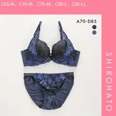 おトク【SHIROHATO公式】【正規品・新品】サンエイ SANEI 脇高 エレガンスサイドリリー ブラセット ABCD 脇肉 すっきり 脇寄せ ブラジャー ショーツ セット 美胸 谷間 丸胸(C65-M、C70-M、C75-M、C80-L、C85-LL)