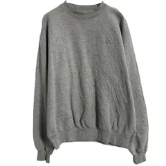 Champion ロゴスウェット トレーナー L グレー チャンピオン プルオーバー 裏起毛 古着卸 アメリカ仕入 a611-8305