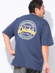 GENUINE Dickies (ジェニュインディッキーズ) ロゴ プリント×刺繍 クルーネック 半袖 Tシャツ