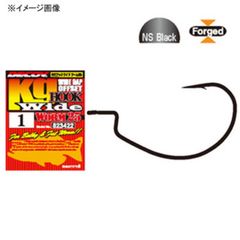 [カツイチ(KATSUICHI)] キロフックワイド ワーム 25 NS Black #3/0