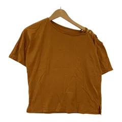 AZUL by moussy アズールバイマウジー オフショルデザイン 半袖カットソー sizeS/オレンジ系