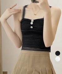 カップ付きキャミソール レースブラトップ ベアトップシンプル 下着 重ね着キャミ 肌見せ キャミ夏服