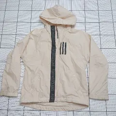 ◇ ⊂ adidas アディダス シンプル系 長袖 フード付きジップジャケット サイズ130 ベージュ系 レディース E  【1508060019493】