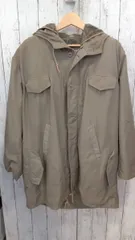 モッズコート カーキ ミリタリージャケット ドイツ 80s ヴィンテージ メンズアウター カーキ 内側取り外し可能 Lサイズ