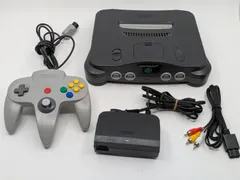 【動作確認済】NINTENDO64 本体＋グレーコントローラー すぐ遊べるセット ニンテンドー64 N64