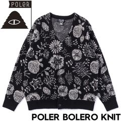 カーディガン セーター ニット POLeR ポーラー POLER BOLERO KNIT 243MCV0043 BLK 日本代理店正規品