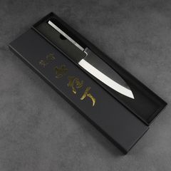 出刃包丁 6寸（刃渡り180mm）普通表面仕上げ 本刃付け 八角柄（購入時選択可能）