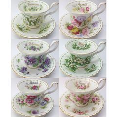 ロイヤルアルバート フラワーオブザマンス カップ＆ソーサー