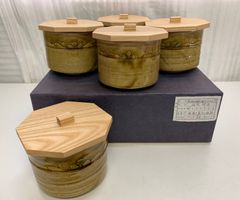 山中漆器 喜八工房 高級御吸物椀 5客 水目桜 - メルカリ