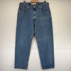 古着 リーバイス Levi's デニムパンツ 550 テーパード ジーンズ ジーパン 色落ち 長ズボン 5ポケット w36 L32  ブルー メンズ