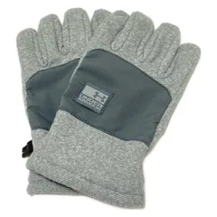 UNDER ARMOUR(アンダーアーマー) 手袋 メンズ美品  - ライトグレー×グレー×黒 コットン