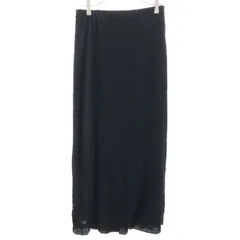 Ray Beams レイビームス シャーリング ロングスカート 1 ブラック レディース 古着