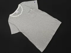 Champion チャンピオン ボーダー Tシャツ sizeL/白ｘ紺 ■◆ レディース