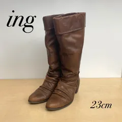 ing イング　レディース　レザー　ロングブーツ　ブーツ　K89