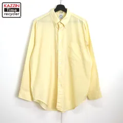 70s USA製 vintage ARROW 無地 ボタンダウン 長袖シャツ メンズ XLサイズ相当 ビッグサイズ オーバーサイズ